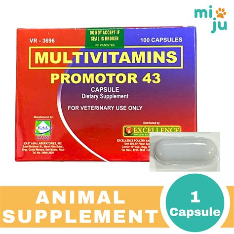 multivitamins for cockfighting|PROMOTOR 43 Cockfighting Multivitamins Capsule.